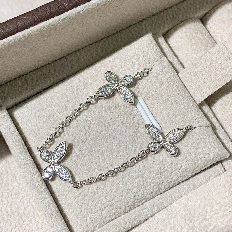 Wholesale 11 butterfly necklace light luxury high-grade necklace