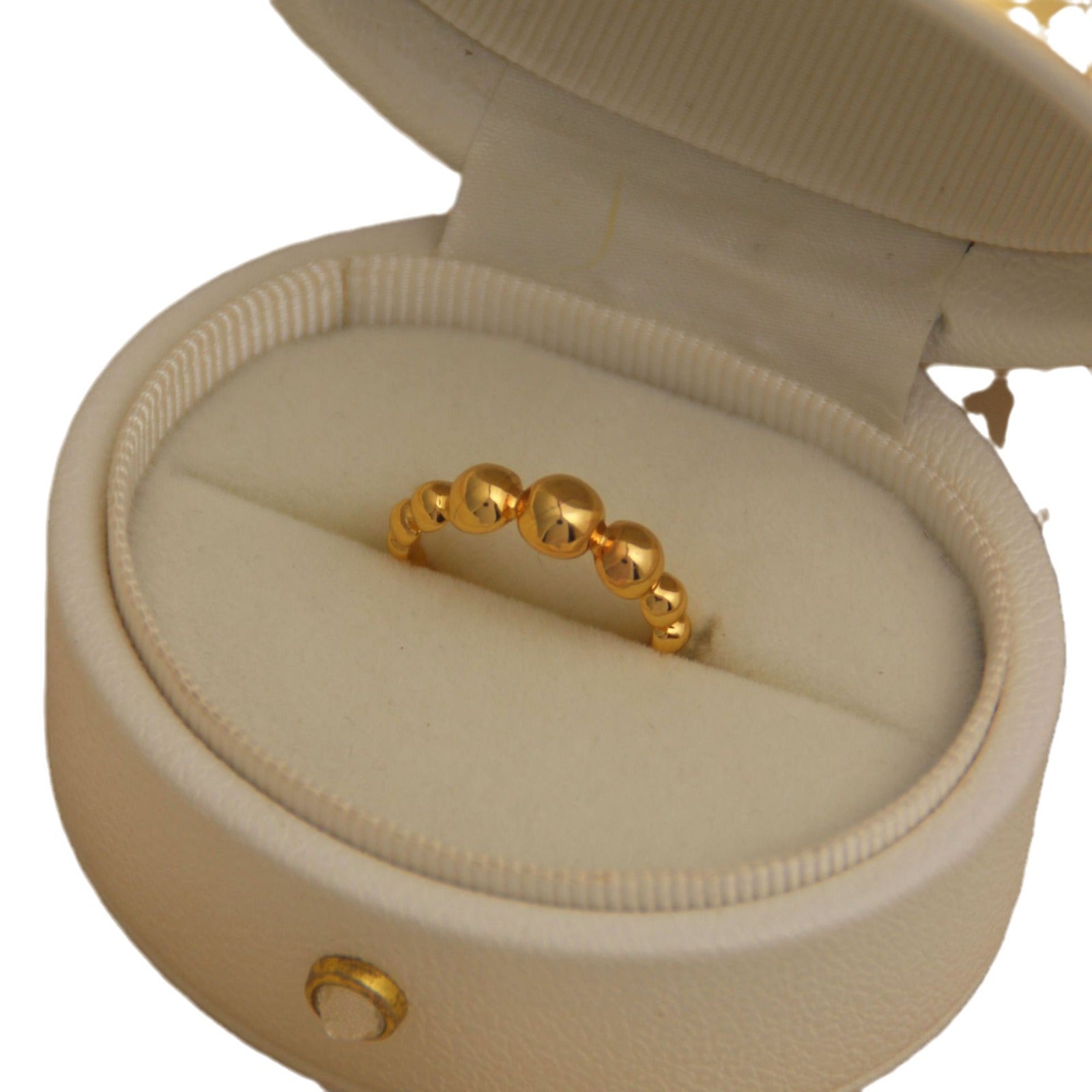 Großhandel ohne verblassende 18K -Titan -Stahlring