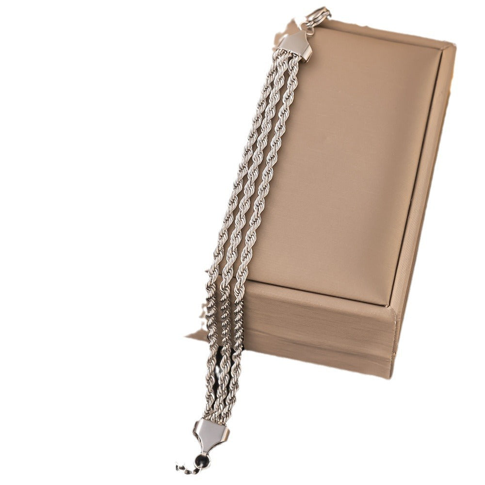 Wholesale Multi-layer Titanium Steel Bracelets ACC-BT-Yibao006