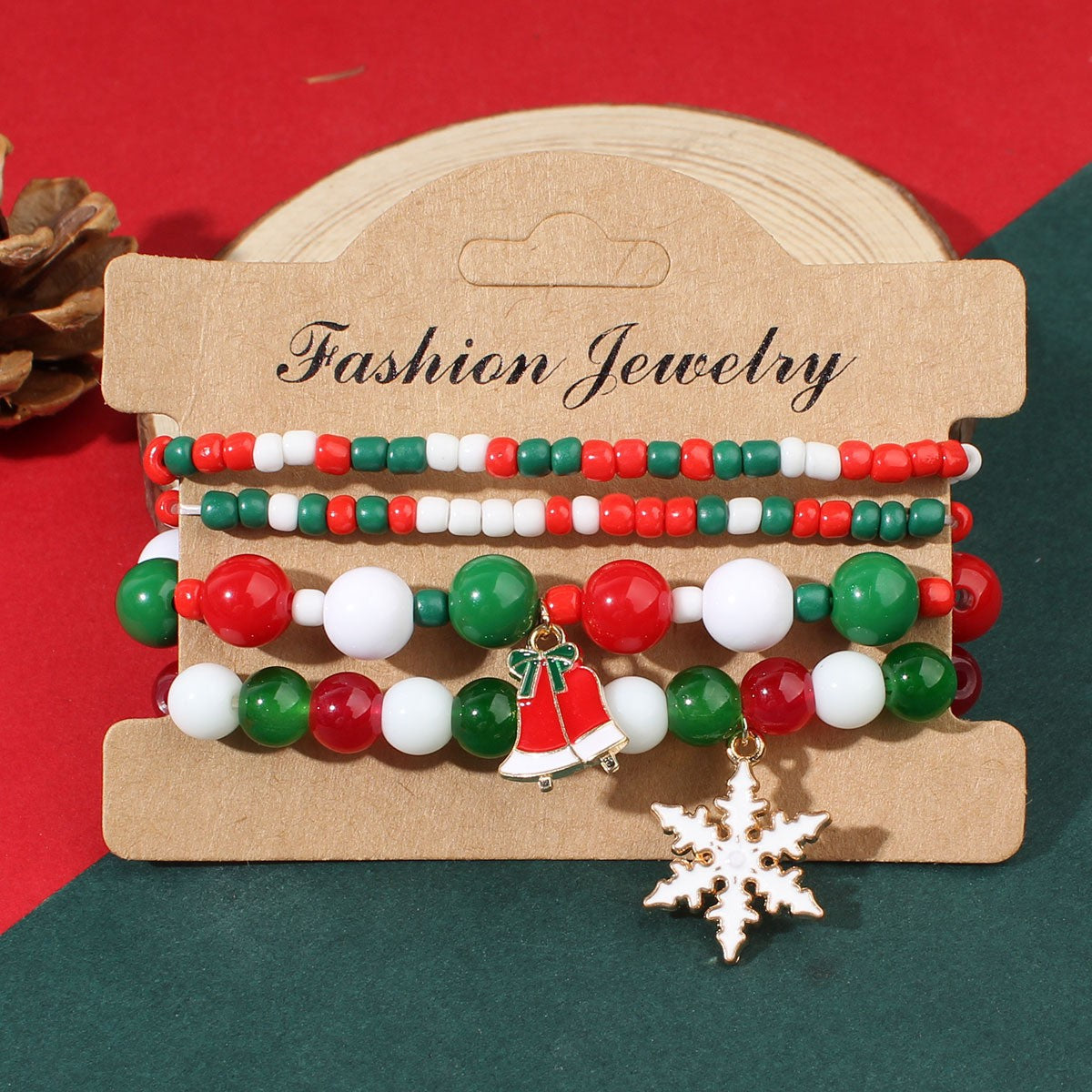 Wholesale  Elk Polymer Clay Beaded Bracelet Set