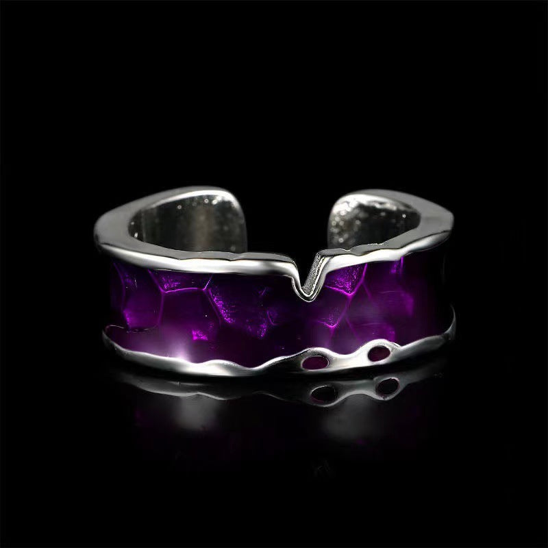 Wholesale Trendy Unisex Adjustable Ring Black Metal Electroplated Jewelry Accessory Everyday Wear