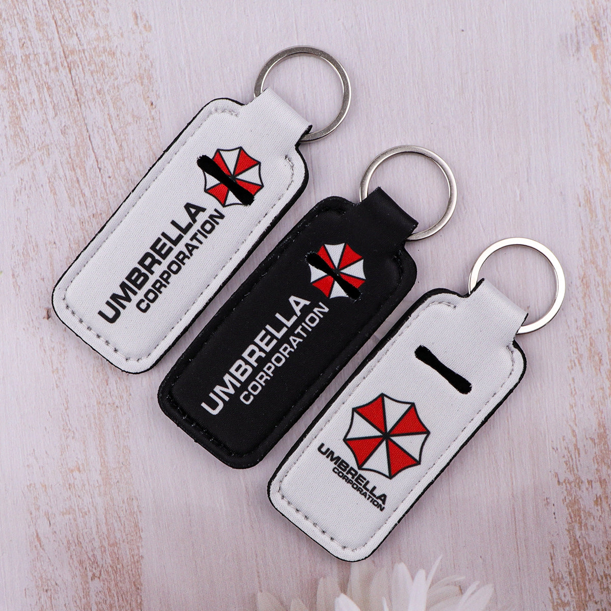 Wholesale 6pcs Umbrella Organization Lipstick Protective Case Keychain