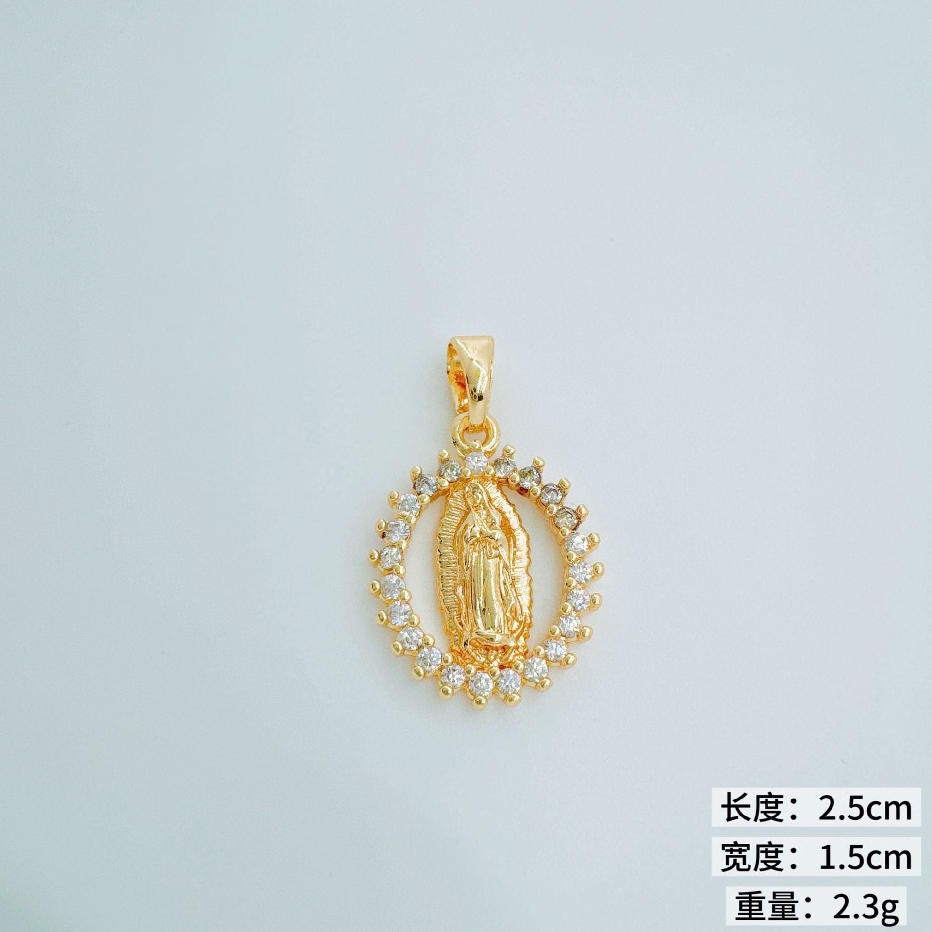 Wholesale Chic Copper Zircon Pendant Necklace Trendy Fashion Accessory Gift