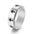 Wholesale cross rotatable stainless steel men's ring
