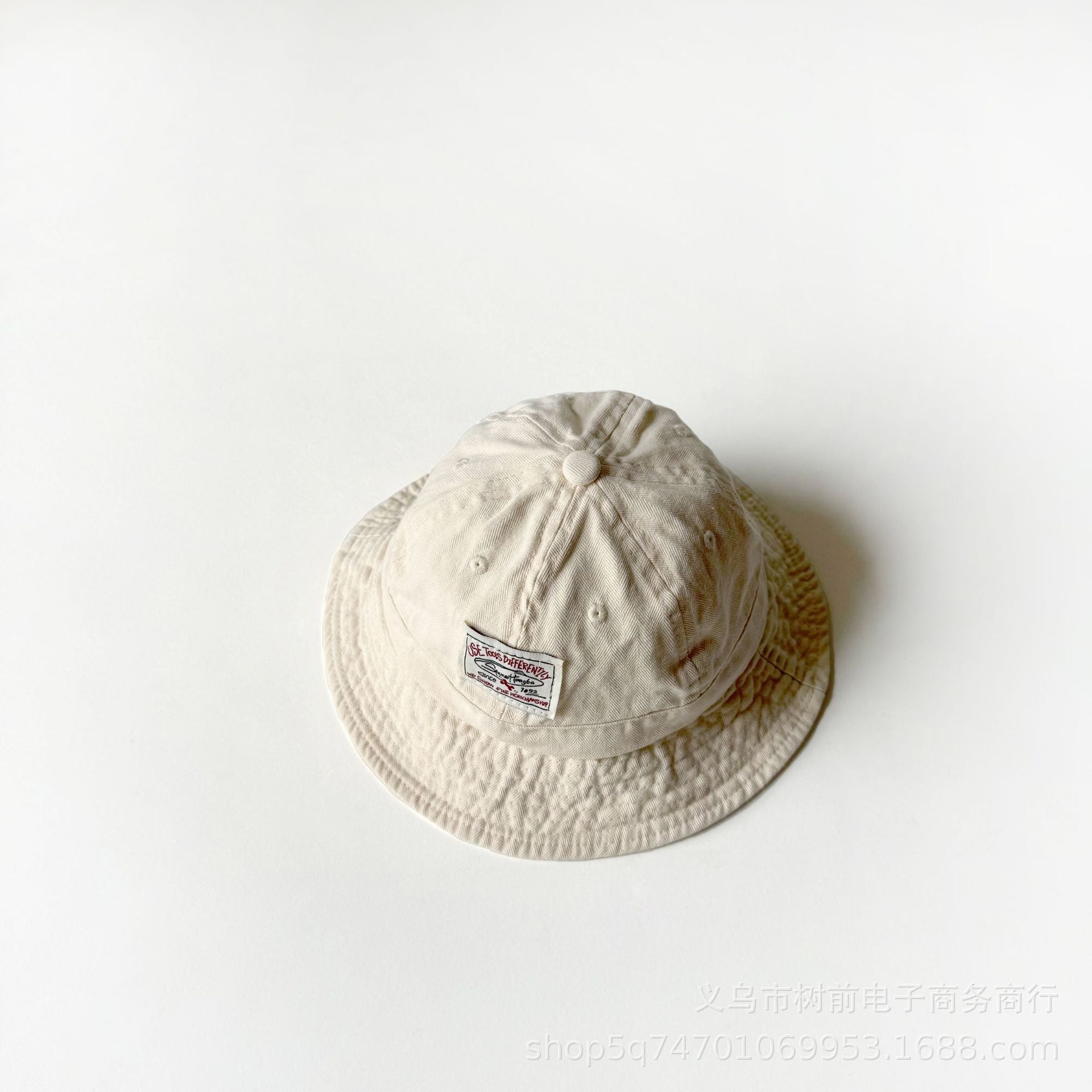 Wholesale  Children's Cloth Label Dome Shade Bucket Hat