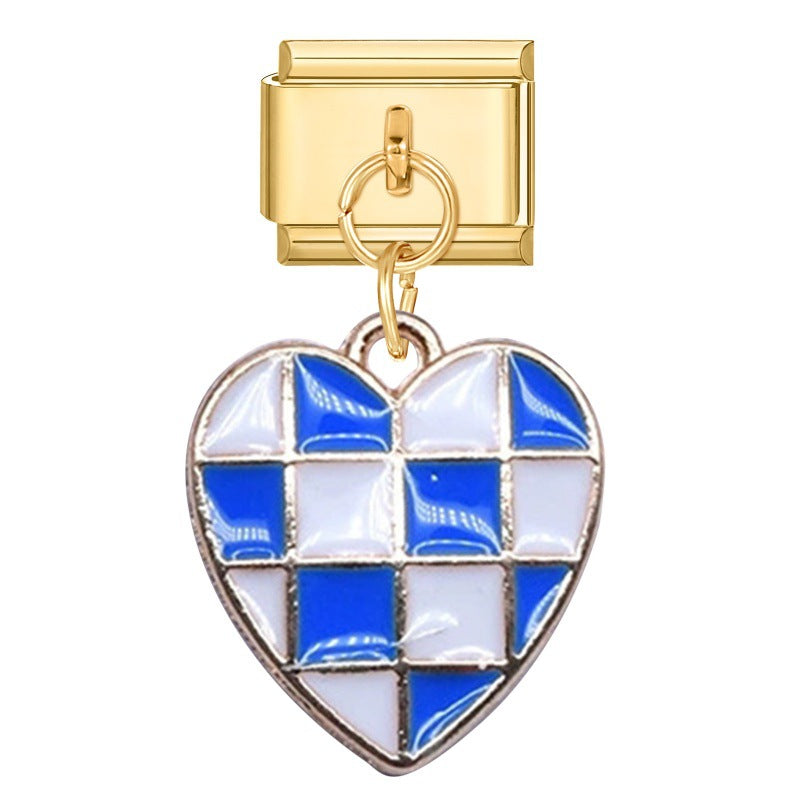 Wholesale 9mm Italian Charm Starter Bracelets DIY Pendant Single Section Creative Stainless Steel Composable Bracelet