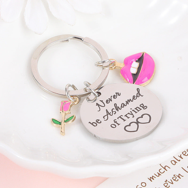 Wholesale Fan Metal Stainless Steel Keychain ACC-KC-MeiXin012