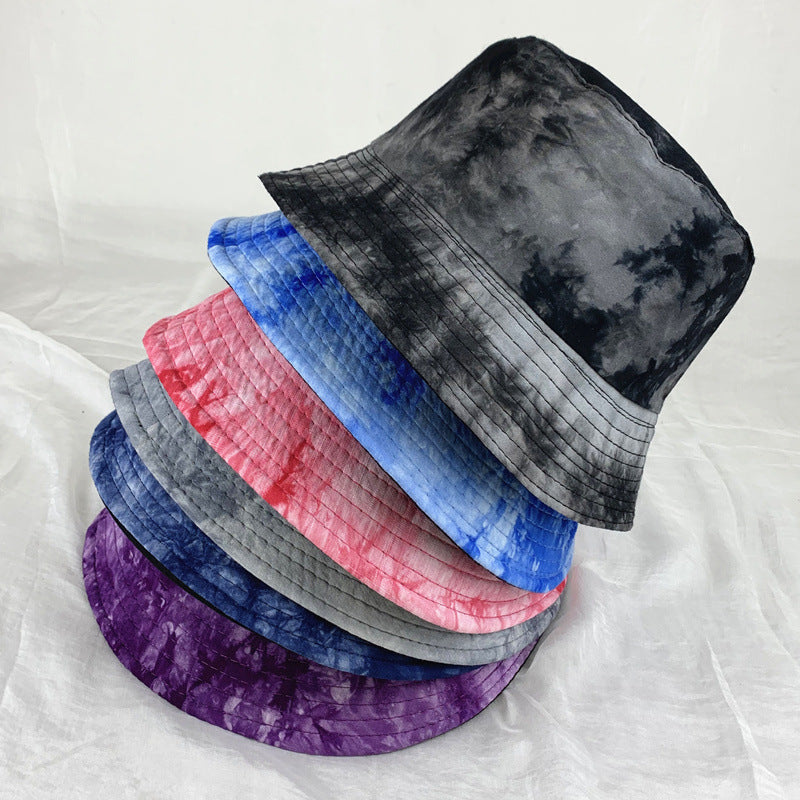Wholesale  tie-dyed double-sided fisherman hat bucket hat