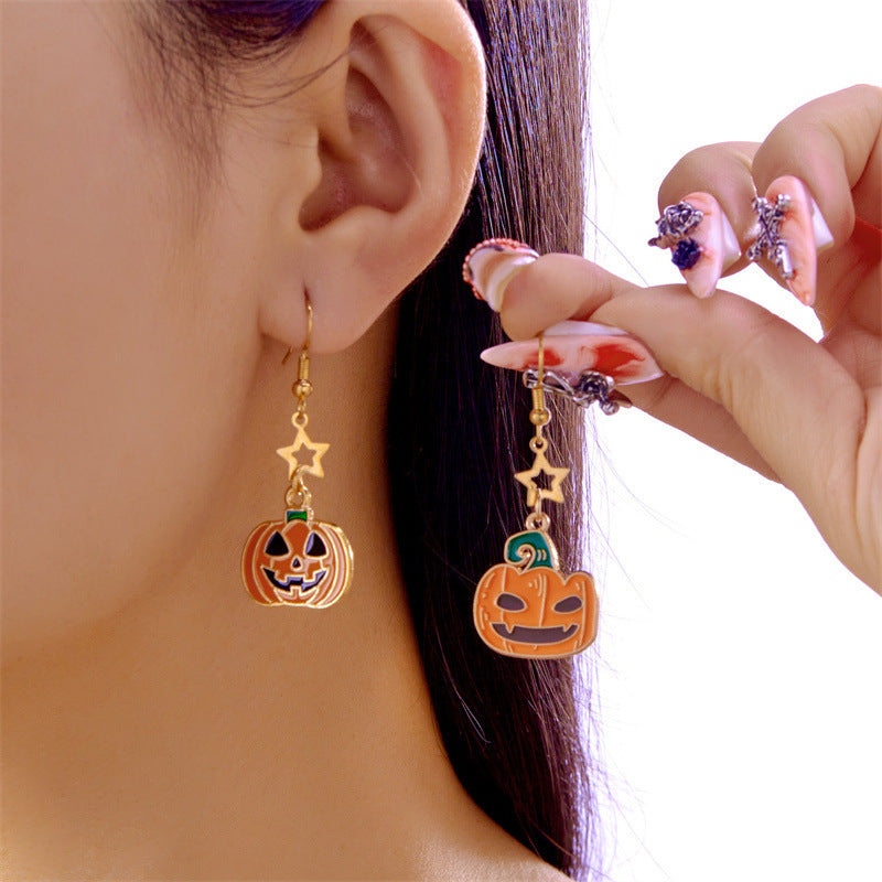 Wholesale  cartoon bat ghost pumpkin earrings
