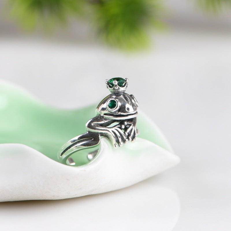 Wholesale  Retro Craft Frog Prince Ring