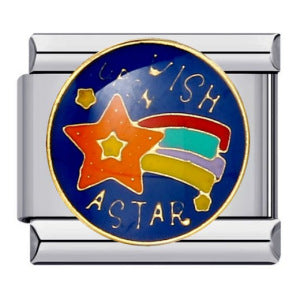 Wholesale Space Planet Italian Module  Stainless Steel Welding Oil Dropping Pattern DIY Charms