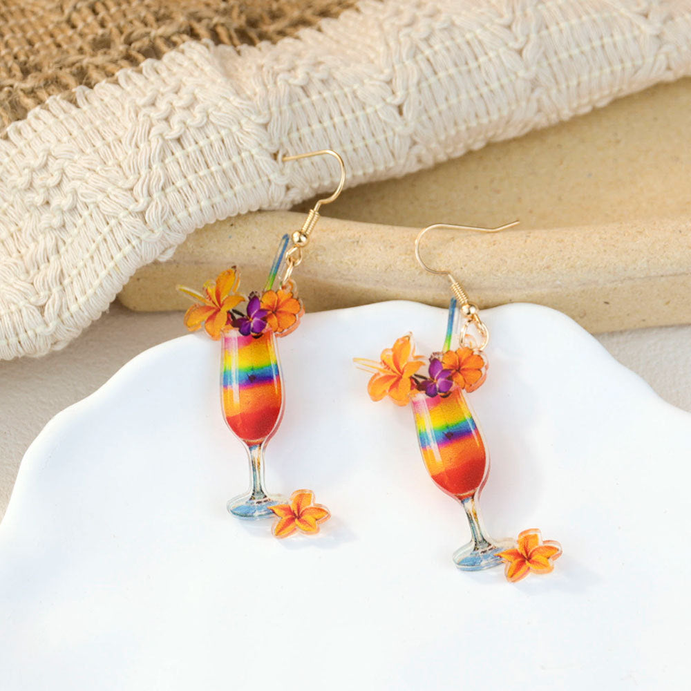 Wholesale Water Cup Acrylic Earrings