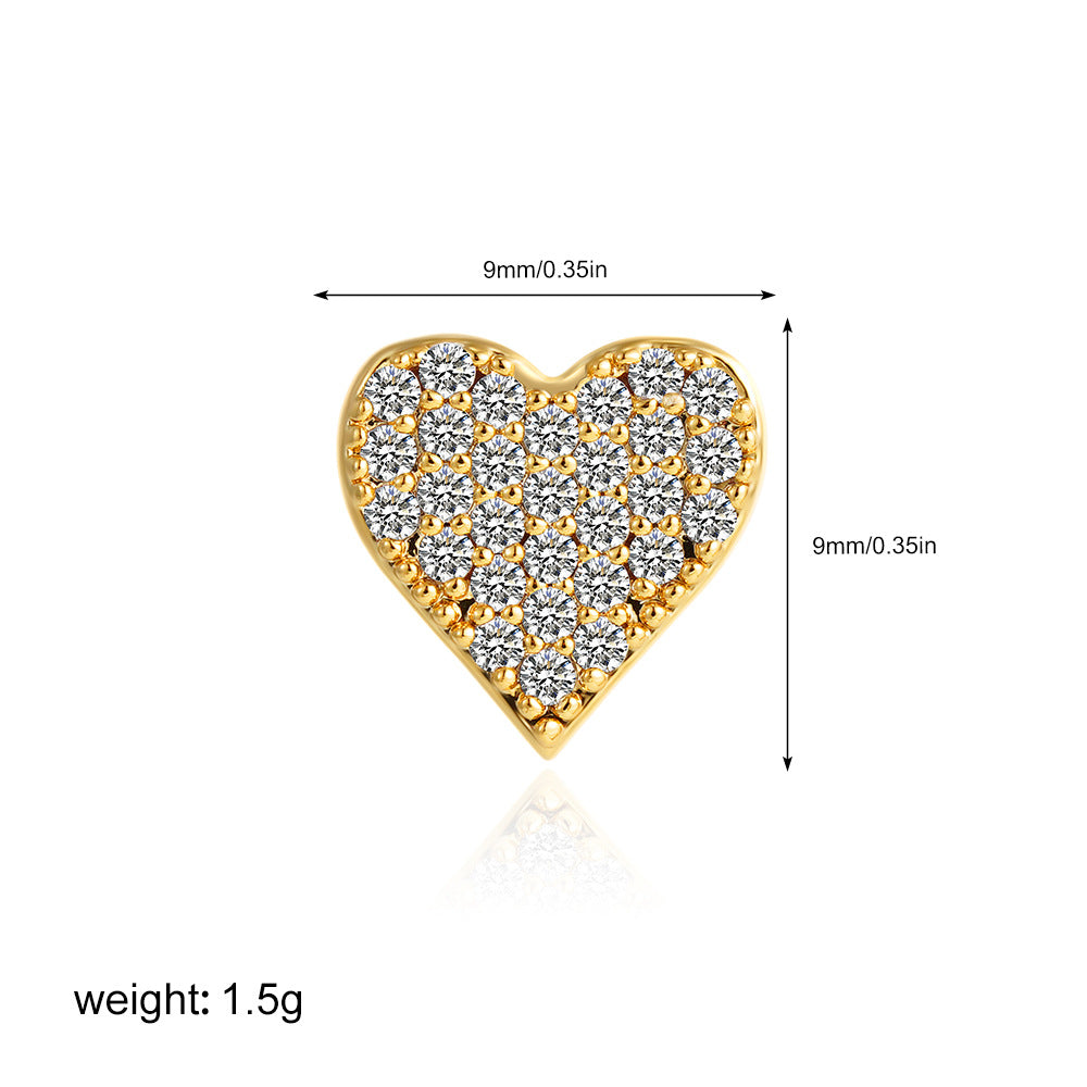 Wholesale  18k gold zircon balloon bubble 26 English letter pendant necklace