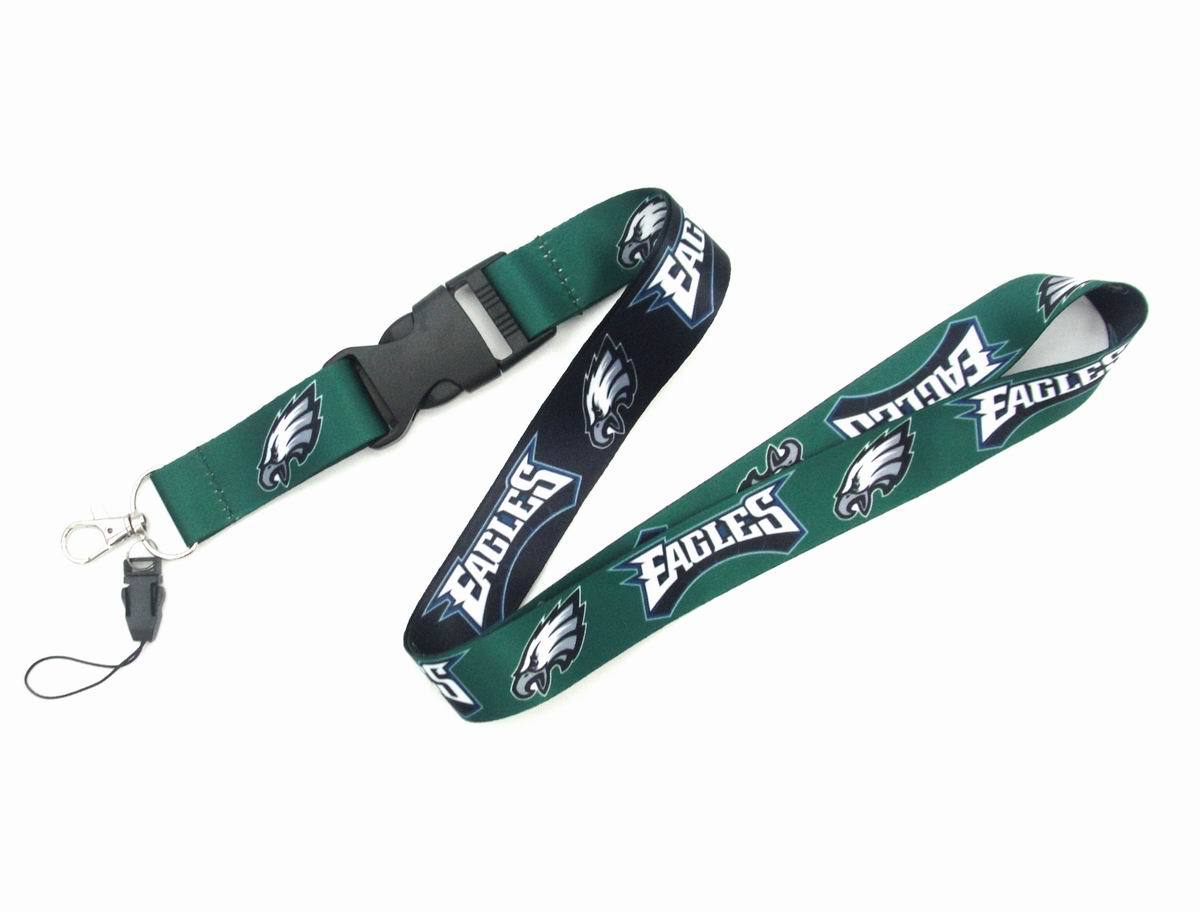 Wholesale Heat transfer football team Lanyard Keychain