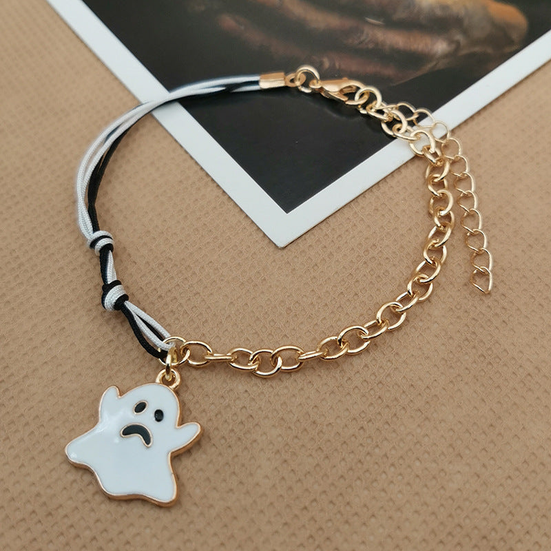 Wholesale Halloween Chain Splicing Spider Ghost Bracelet ACC-BT-Haol001