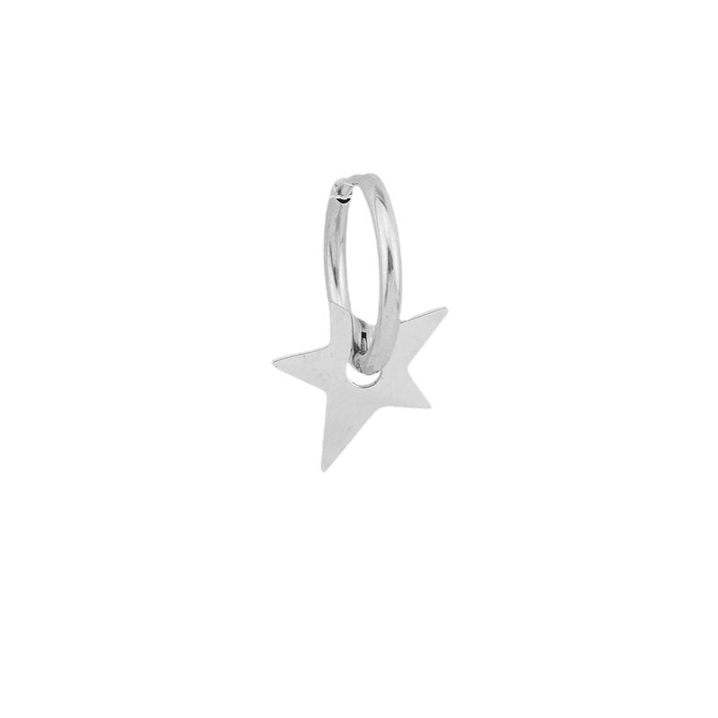 Wholesale Stainless steel five-pointed star earrings