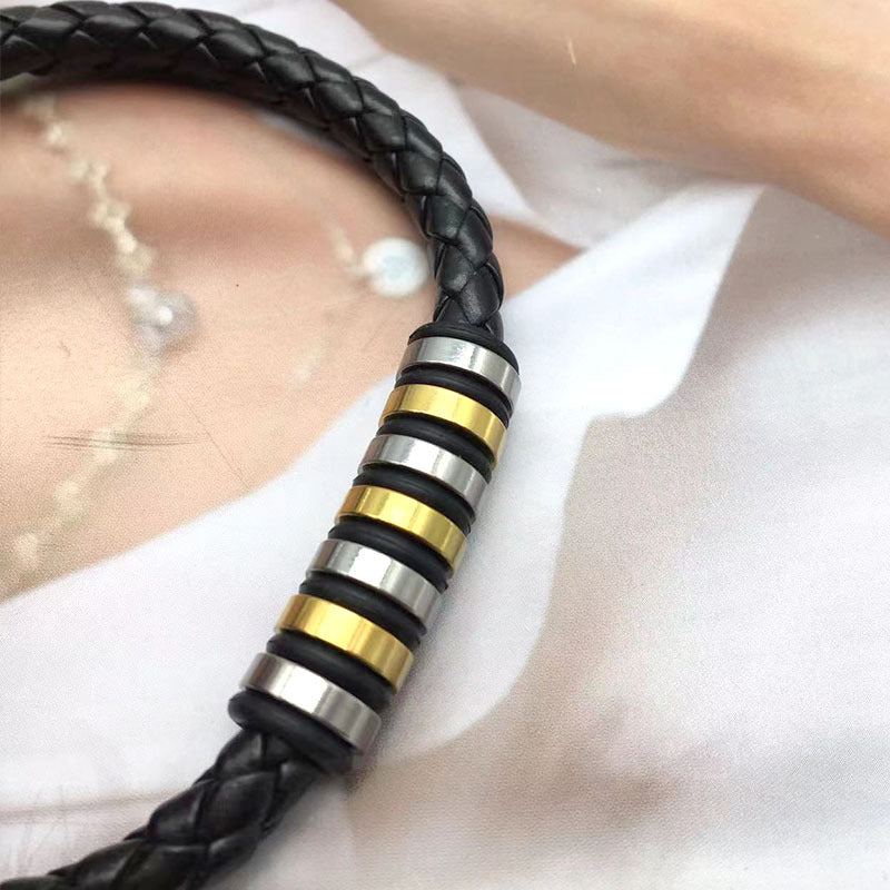 Wholesale Colorful Leather Braided Bracelets ACC-BT-Yima011