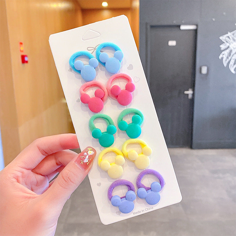 Wholesale 12pcs Children's Cartoon Hair Tie Set Kids Hair Scrunchies ACC-HS-Xinan002