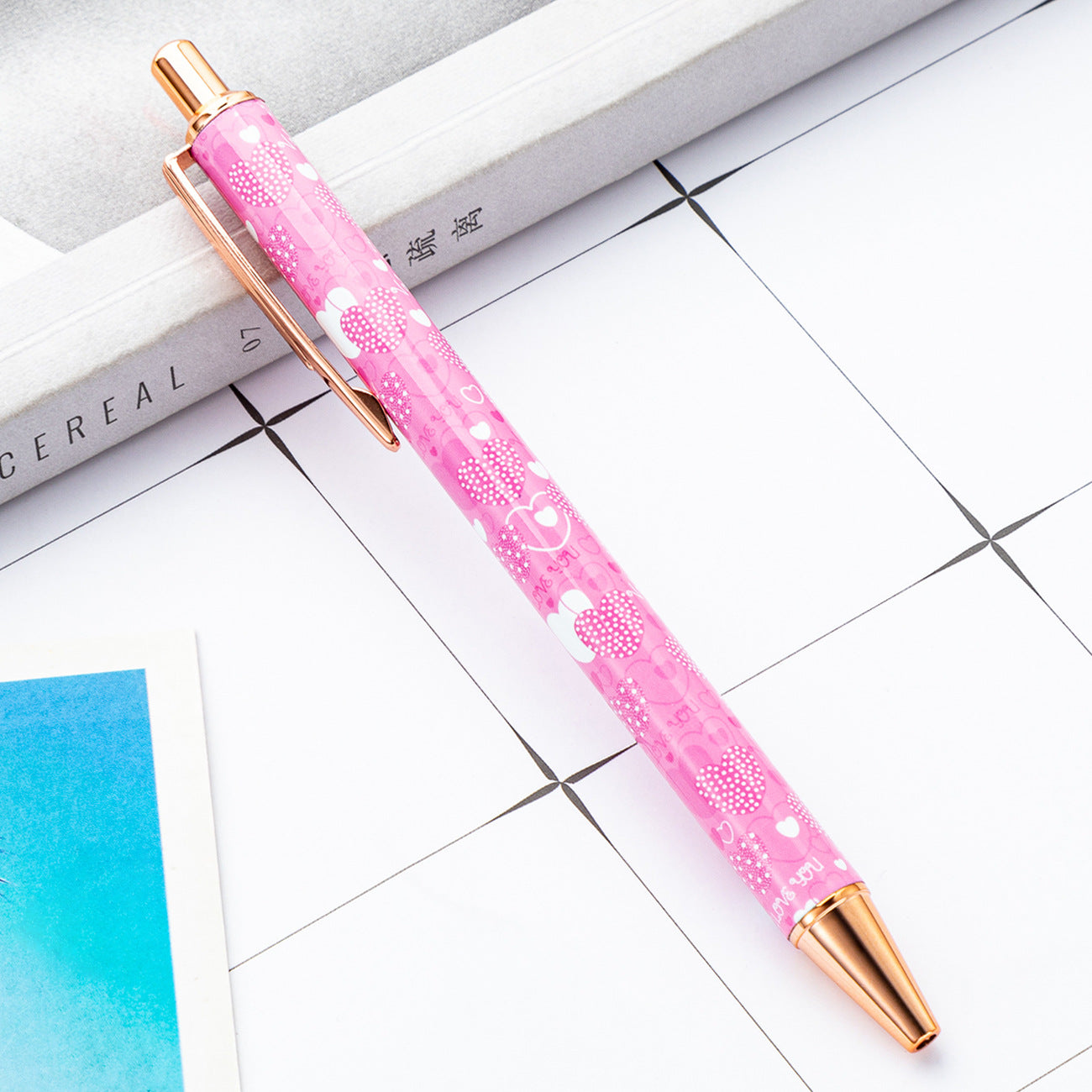 Wholesale Valentine's Day Click Pens Metal Ballpoint Pens ACC-PN-HuaH054