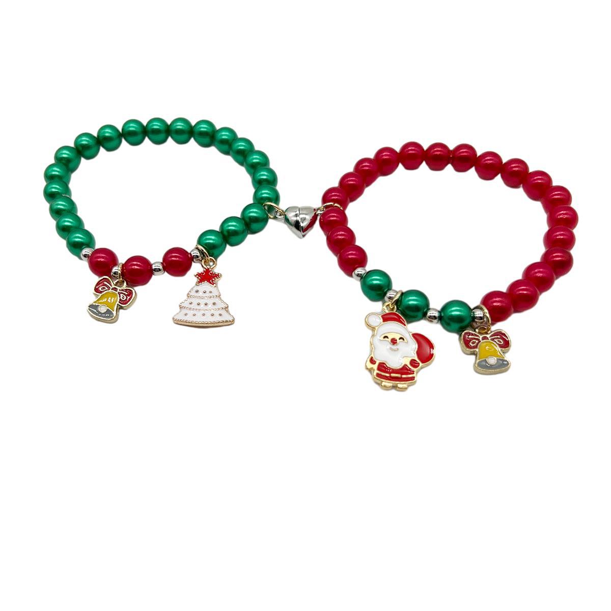 Wholesale Halloween Red and Black Beaded Bracelet ACC-BT-Nanh009