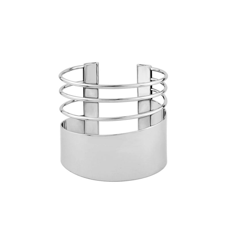 Wholesale  bracelet four-piece suit fashion exaggerated metal iron hollow bracelet