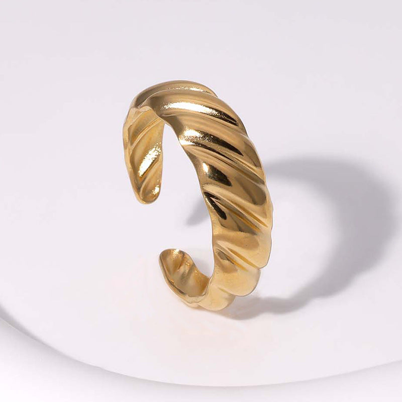 Wholesale Open Index Finger Ring Stainless Steel Rings ACC-RS-Manguo006