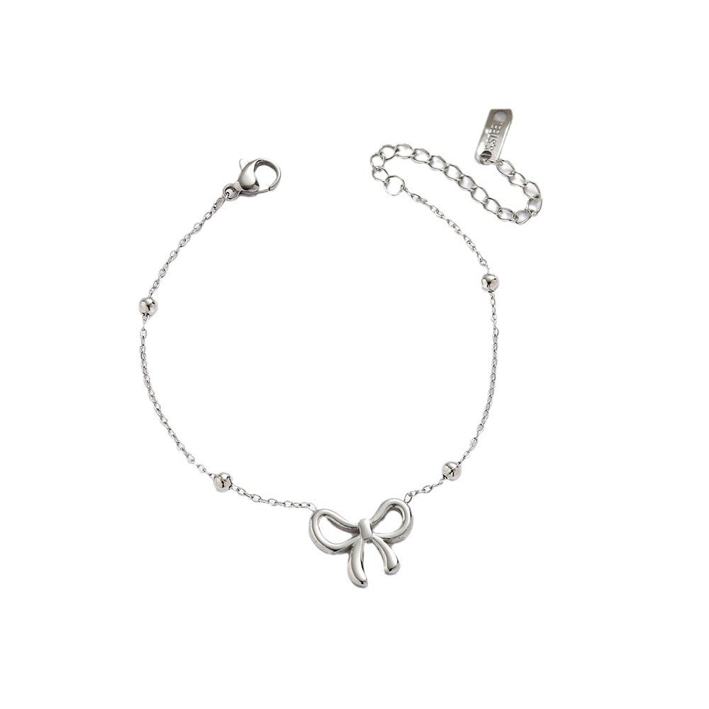 Wholesale bow titanium steel bracelet  starry 18K gold  light luxury bracelet