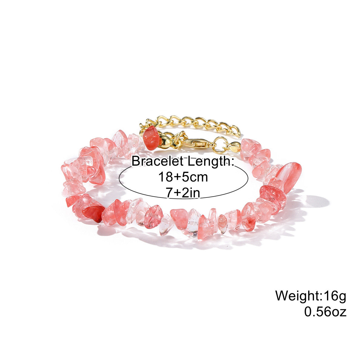 Wholesale Bohemian Colorful Gravel Natural Stone Bracelet ACC-BT-ManYi003