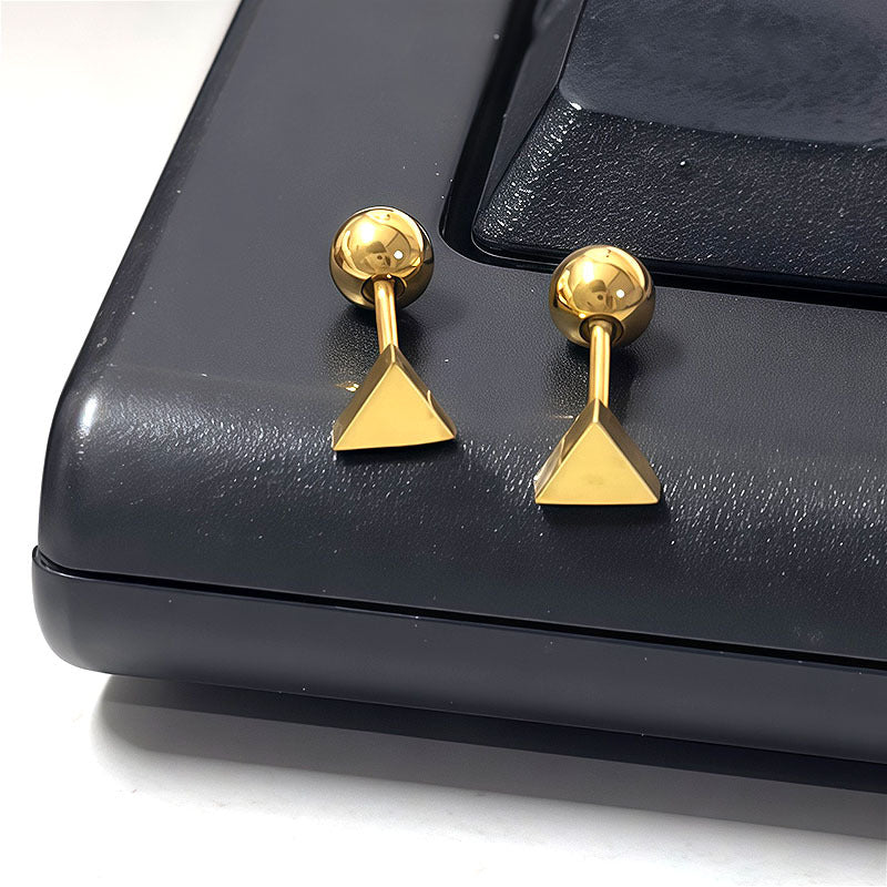 Wholesale Titanium Steel Stylish Heart  Star Screw-Back Cartilage Stud