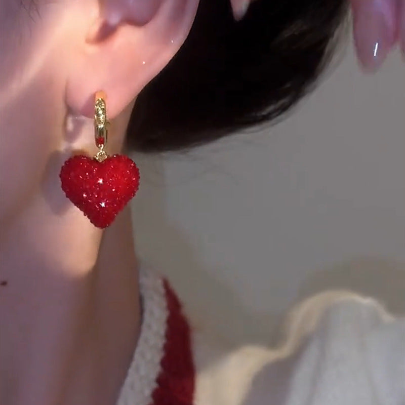 Wholesale  Red Candy Love Earrings