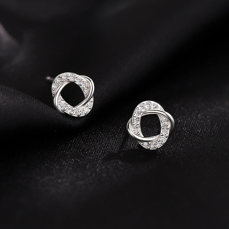 Wholesale 925 Sterling Silver Geometric Earrings