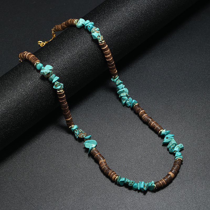Wholesale Choker Bohemian Beaded Turquoise Necklace