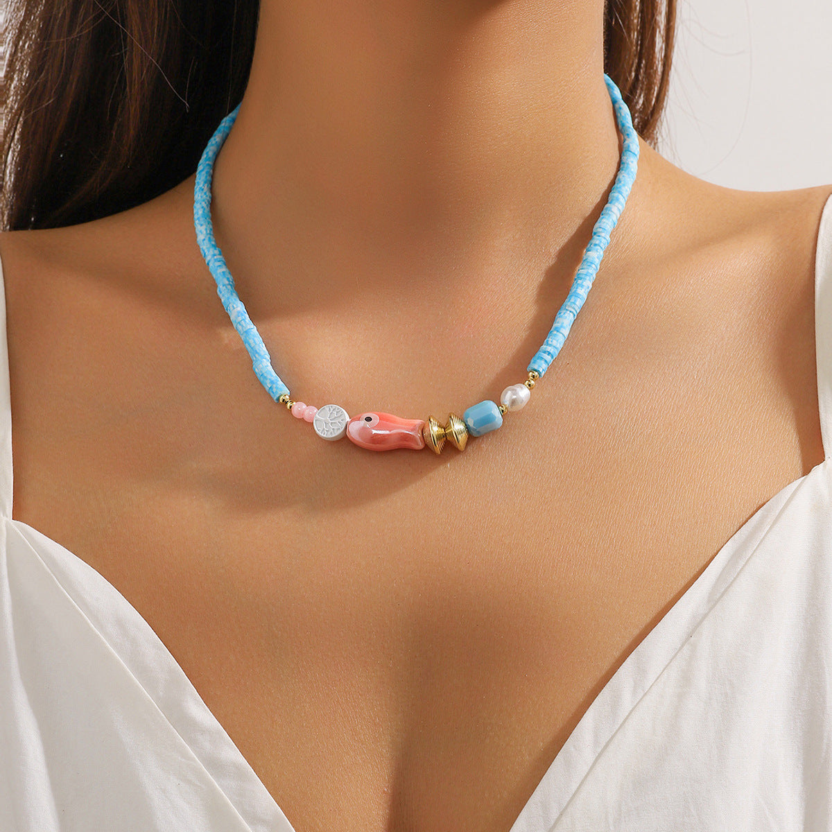 Wholesale Colorful Beaded Bohemian Necklace