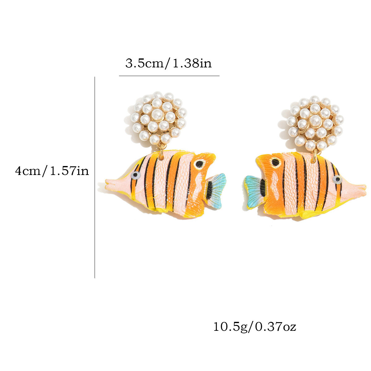 Wholesale  Retro Earrings Small Fish Earrings
