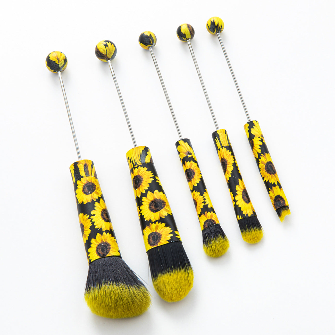 Wholesale DIY Beaded Metal Handle Beadable Makeup Brush  Halloween Makeup Brush suit