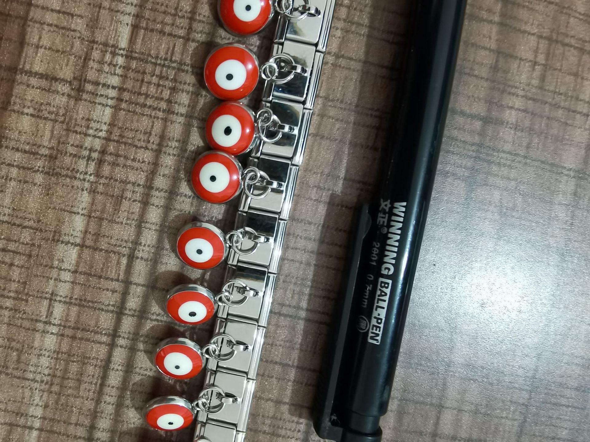 Wholesale Italian Charm Bracelet 9mm DIY Spliced Removable Stainless Steel Devil's Eye Composable Bracelet ACC-BT-XY022