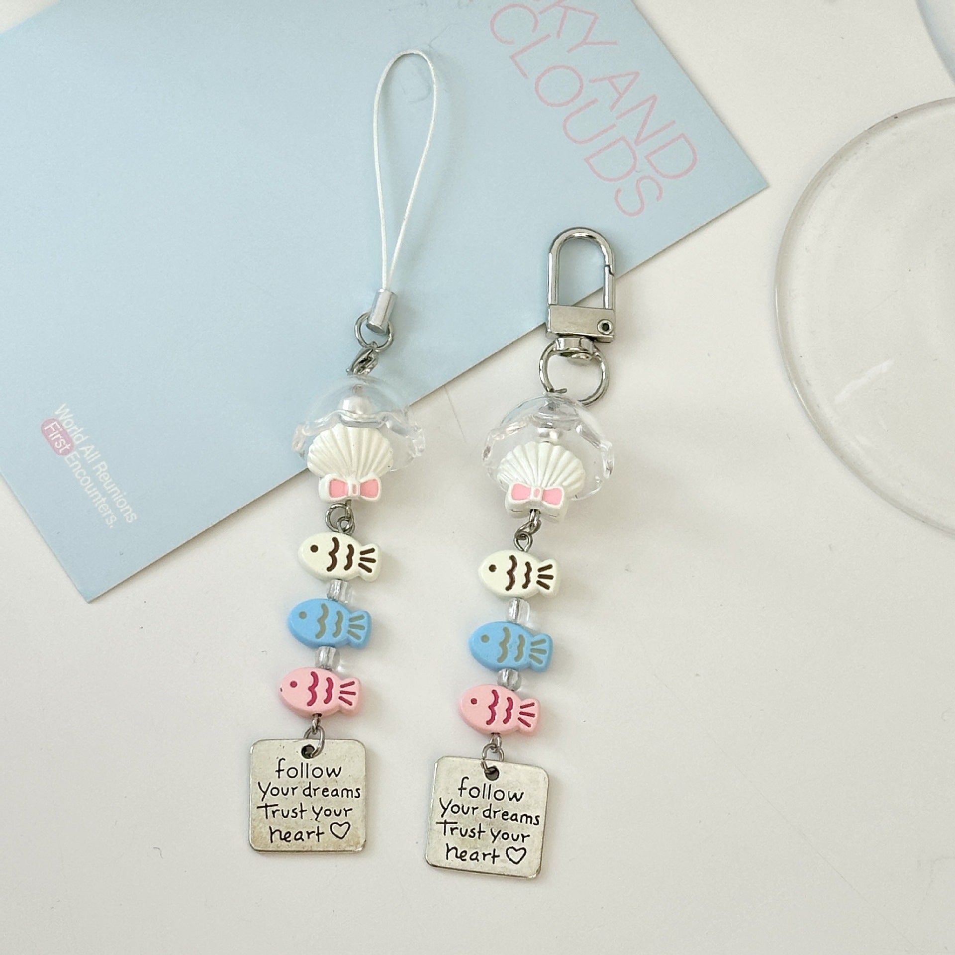 Wholesale Fish Wind Bell  Lanyard Keychain