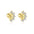 Wholesale S925 sterling silver zircon star moon bowknot earrings
