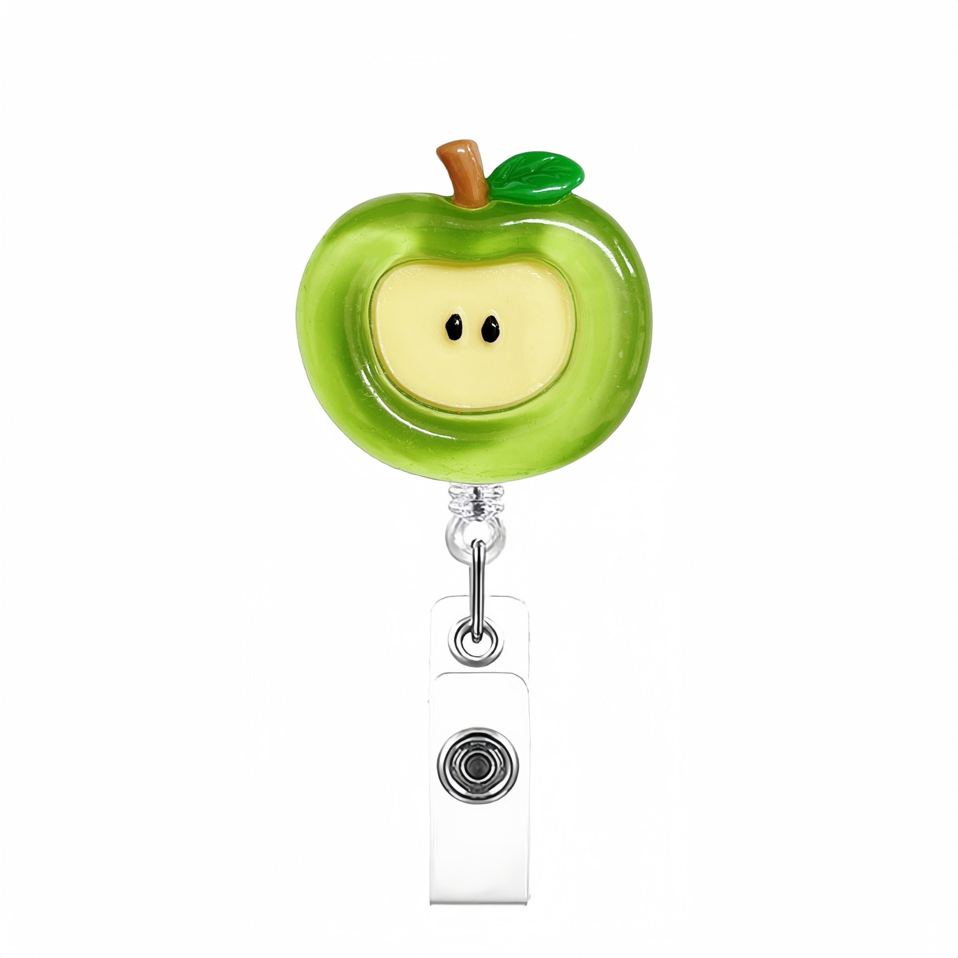 Wholesale Cute Cartoon Acrylic Retractable Clip Badge Keychain