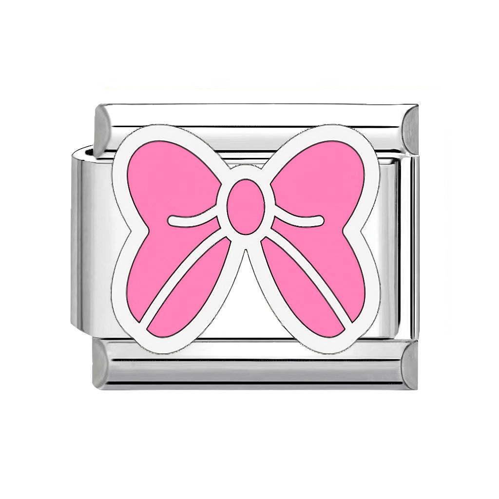 Wholesale Italian Charm Bracelet 9mm DIY Pink Element  Creative Stainless Steel Composable Bracelet