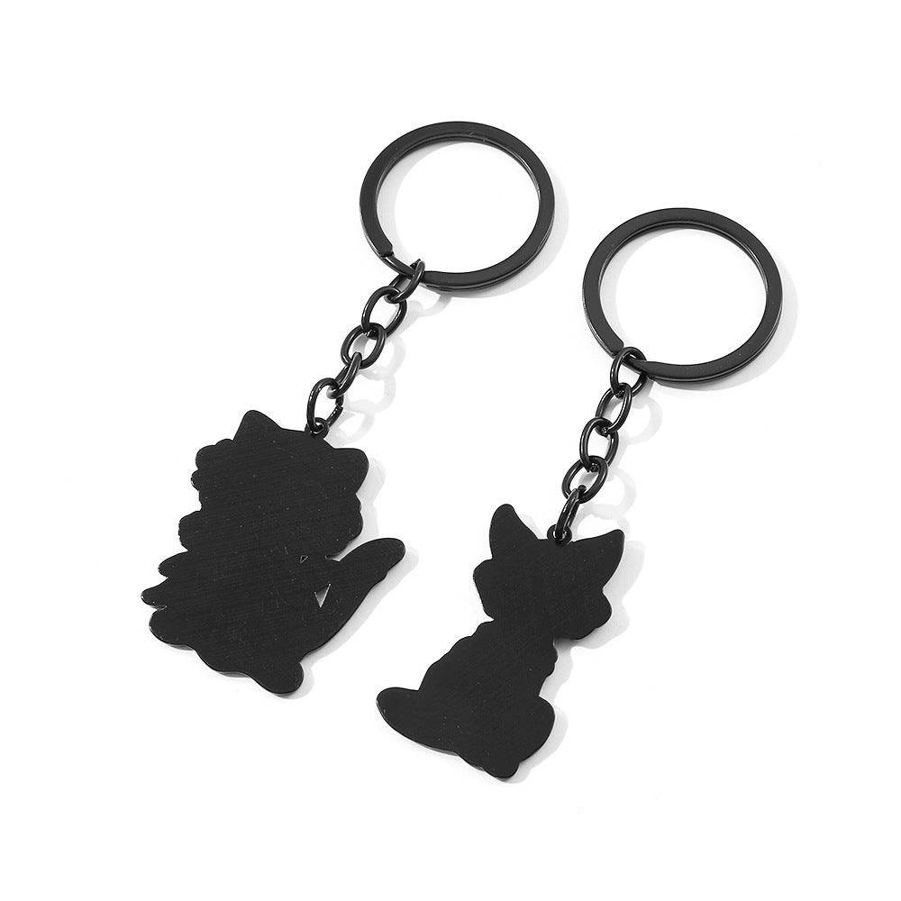 Wholesale Cute Cat Cartoon Alloy Keychain