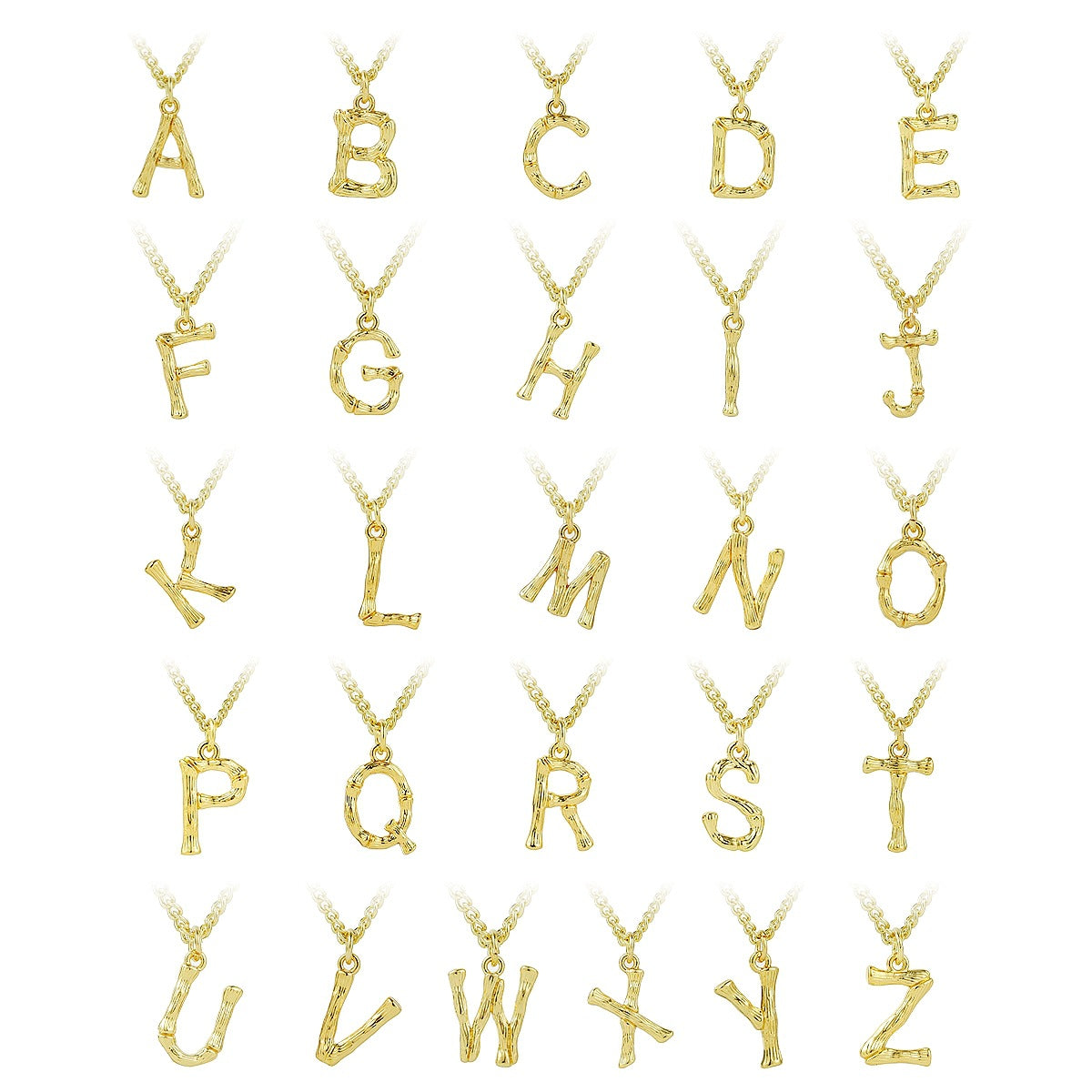 Wholesale  Love Letter Necklace 26 English  Zinc Alloy Necklaces