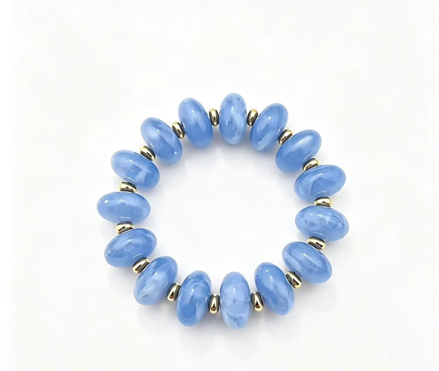 Wholesale Bohemian Acrylic Beaded Bracelet Trendy Rainbow Jewelry Accessory For Women Gift