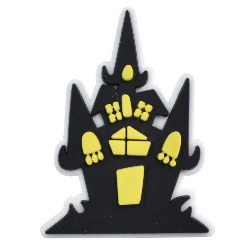 Wholesale Random 100pcs Halloween PVC Soft Rubber Shoe Buckle Decoration ACC-SC-RYY068