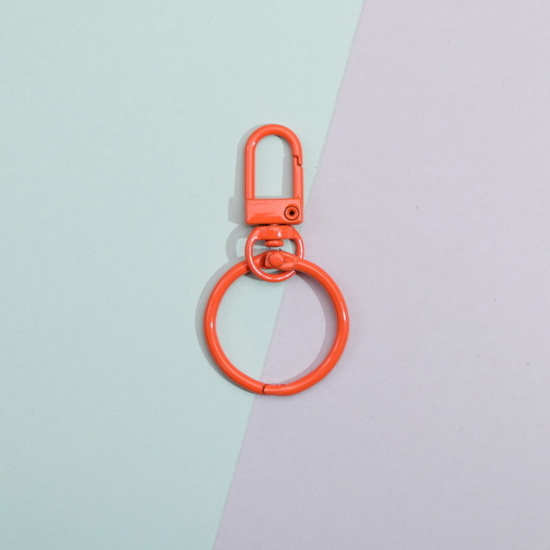 Wholesale 10pcs Colorful DIY Handmade Material Keychain Metal Accessories ACC-KC-QingMou005
