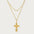 Wholesale Gothic Cross Necklace suit Female Shell Pearl Personalized Minimalist Necklace