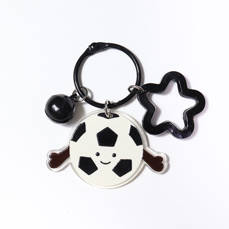 Wholesale Reversible Cartoon Sports Cap Acrylic  Keychain