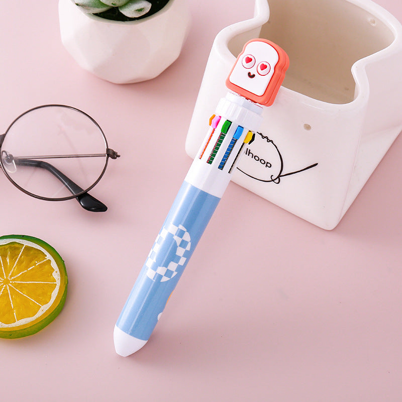 Wholesale  Cute Ten Color Ballpoint Pen