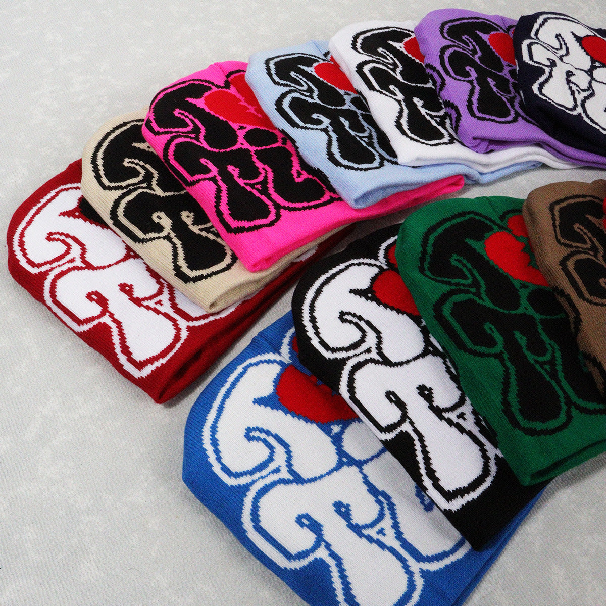 Wholesale Y2K Personalized English Letter Knitted Hat Beanie ACC-HT-Junl002