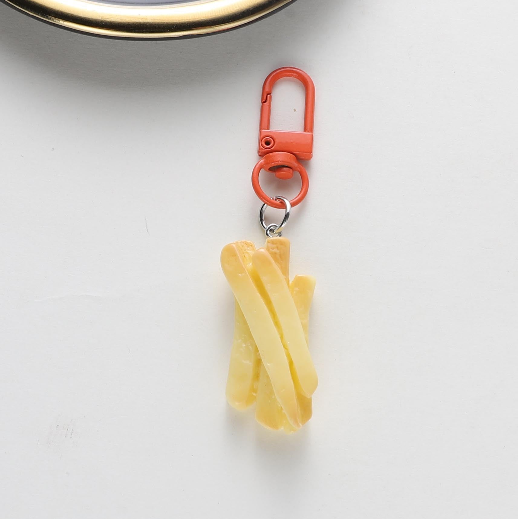Wholesale Cute cartoon French fries keychain
